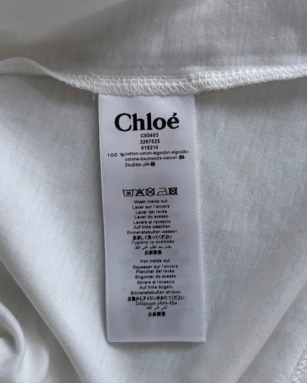 Chloé Kids Rainbow Logo T-Shirt