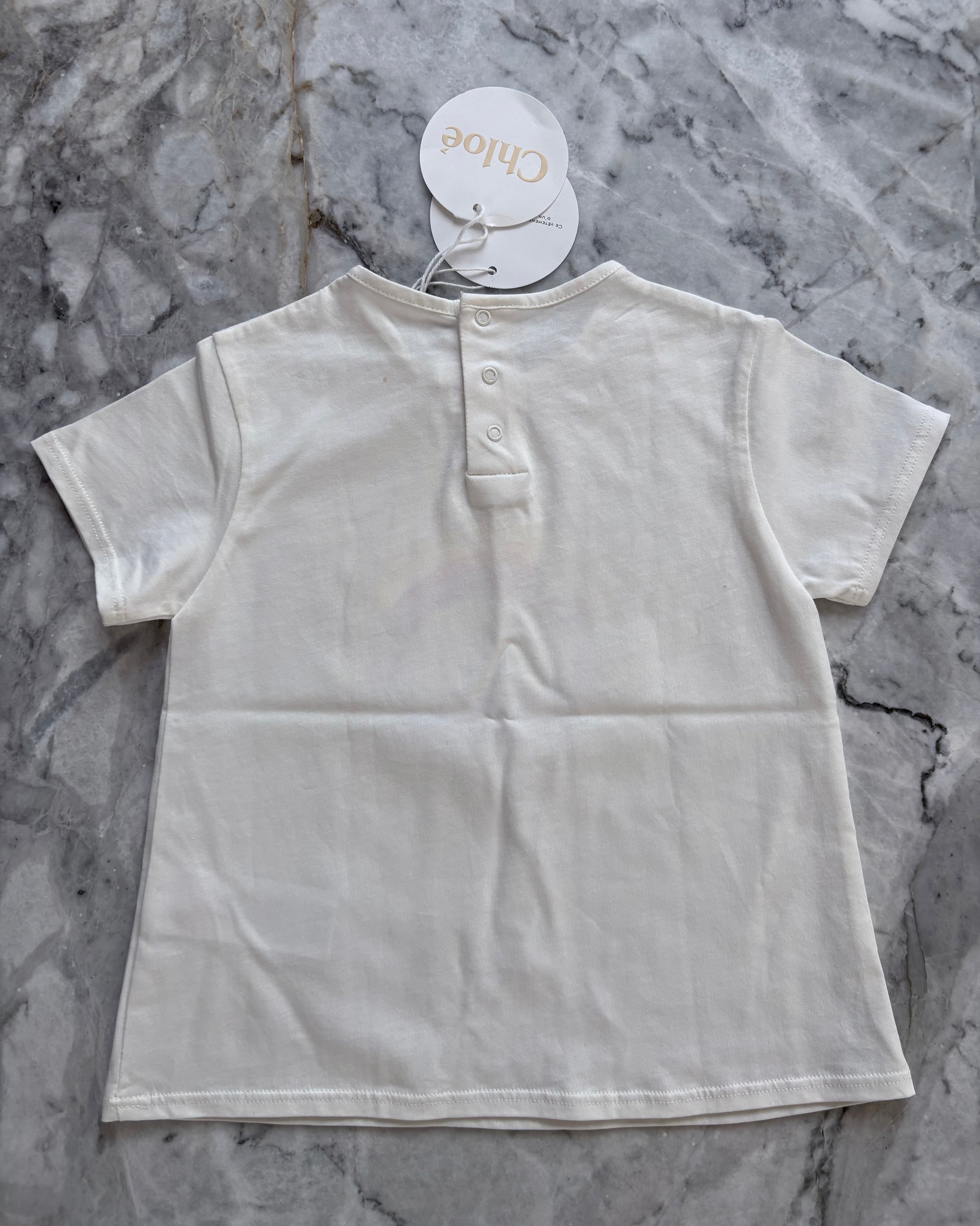 Chloé Kids Rainbow Logo T-Shirt