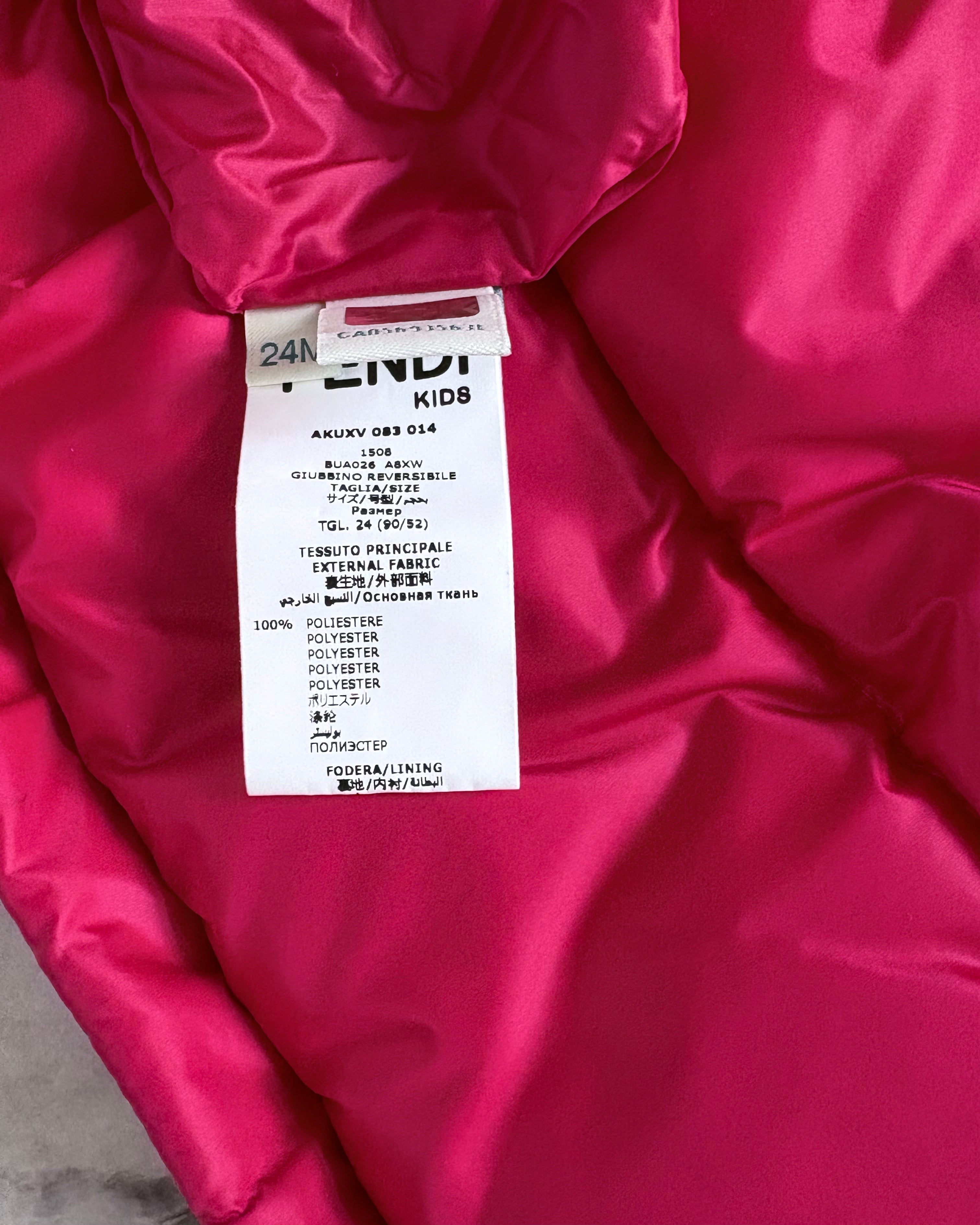 Fendi Kids Reversible Logo Print Jacket, Brown