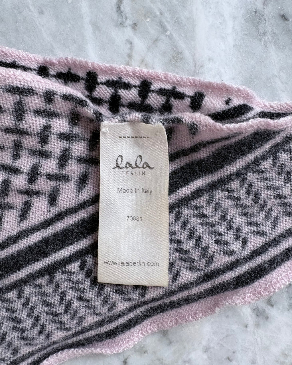 Lala Berlin Triangle Trinity Classic Scarf, Candy