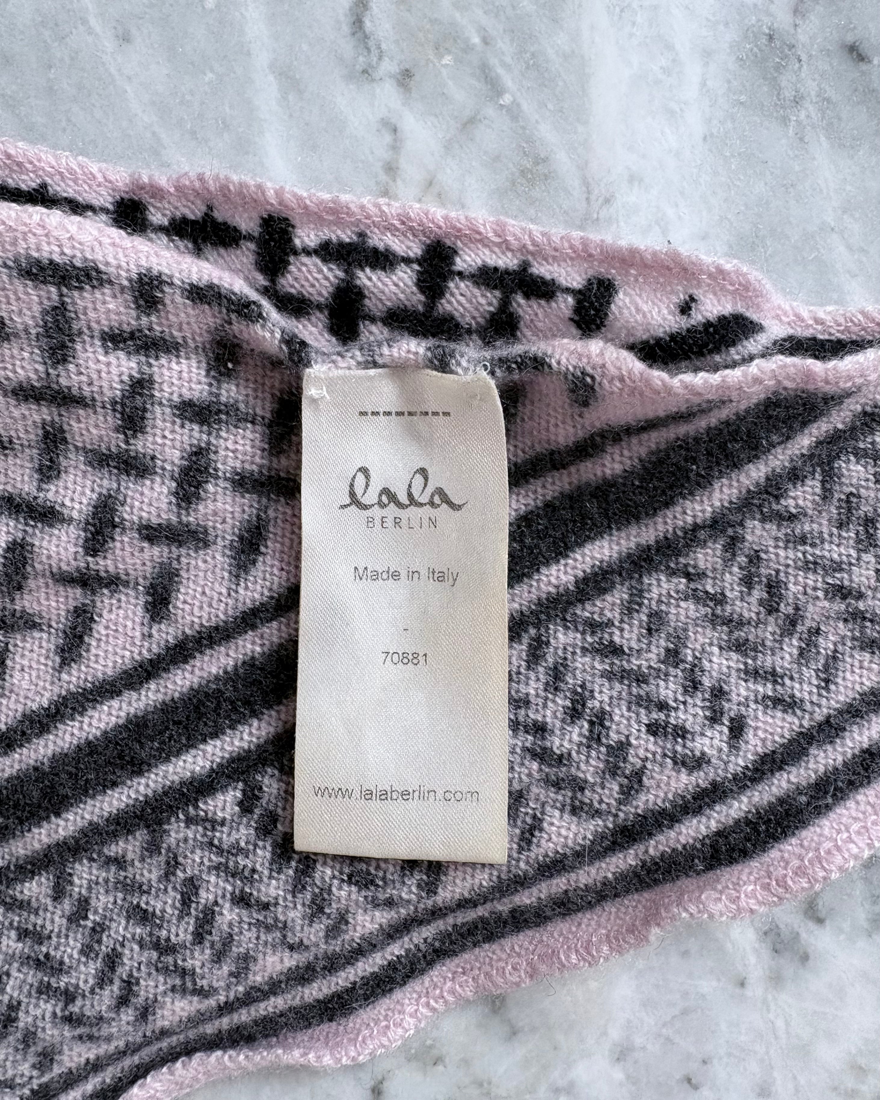 Lala Berlin Triangle Trinity Classic Scarf, Candy