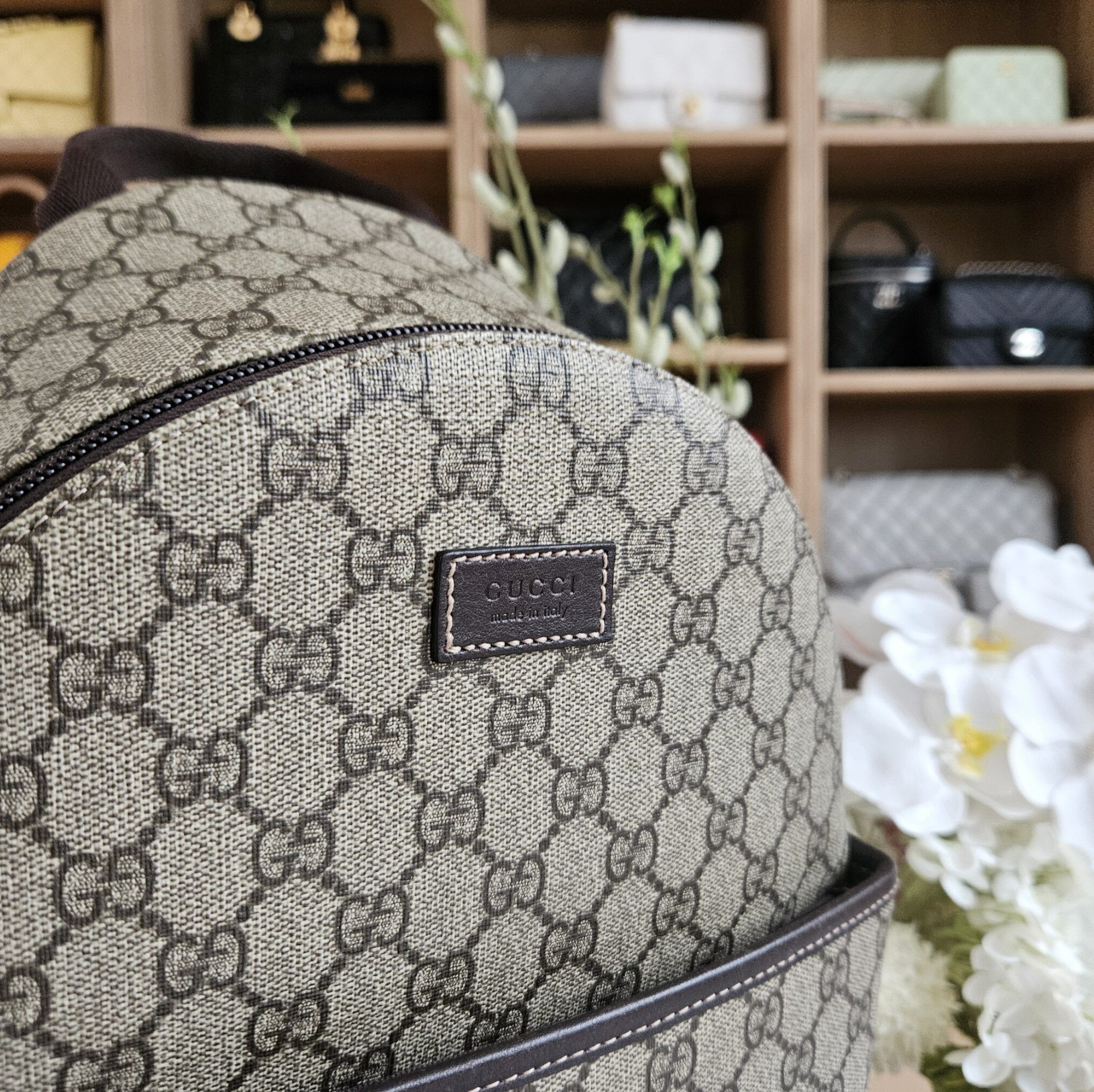 Gucci Kids Backpack, GG Supreme