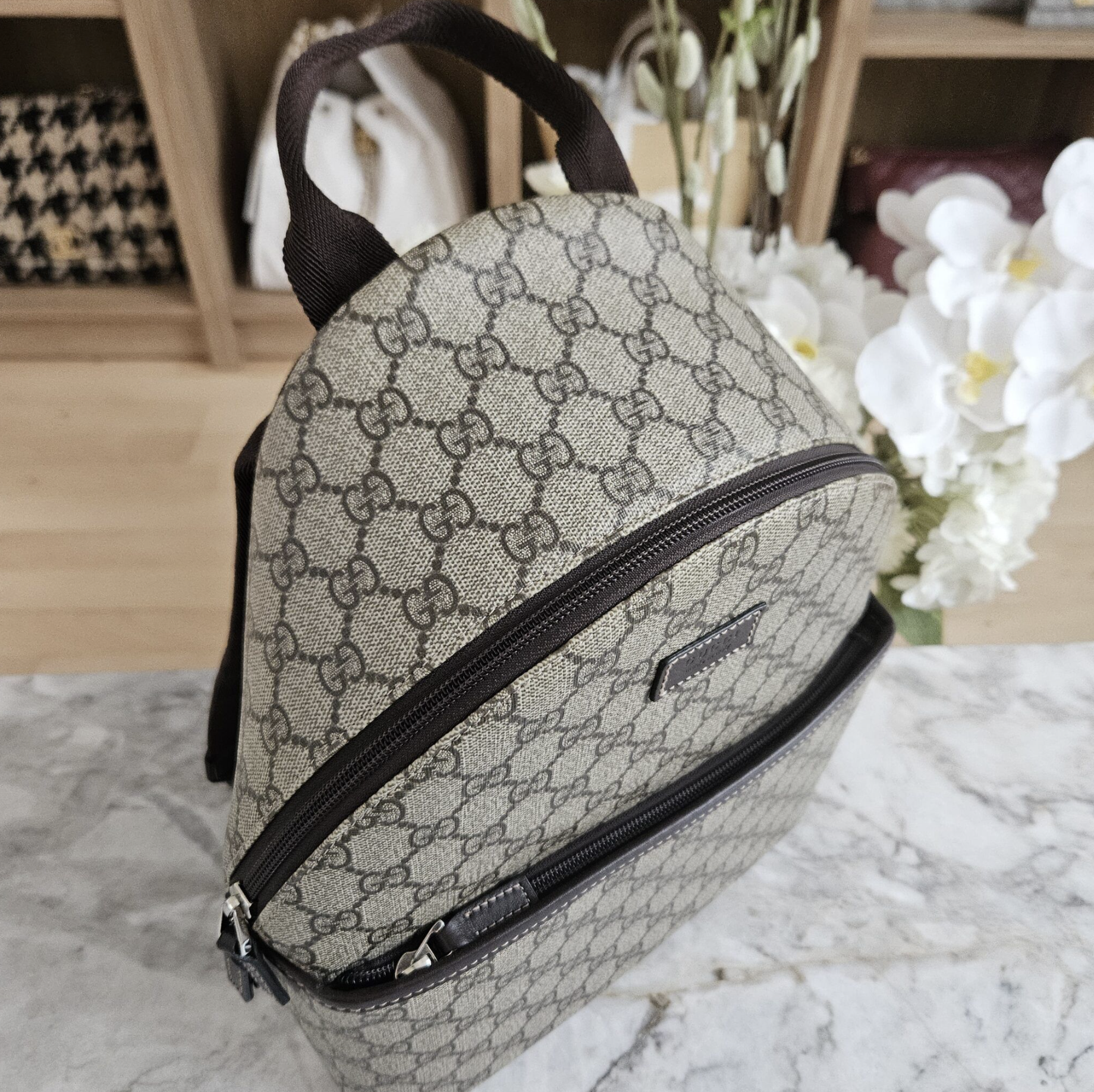 Gucci Kids Backpack, GG Supreme