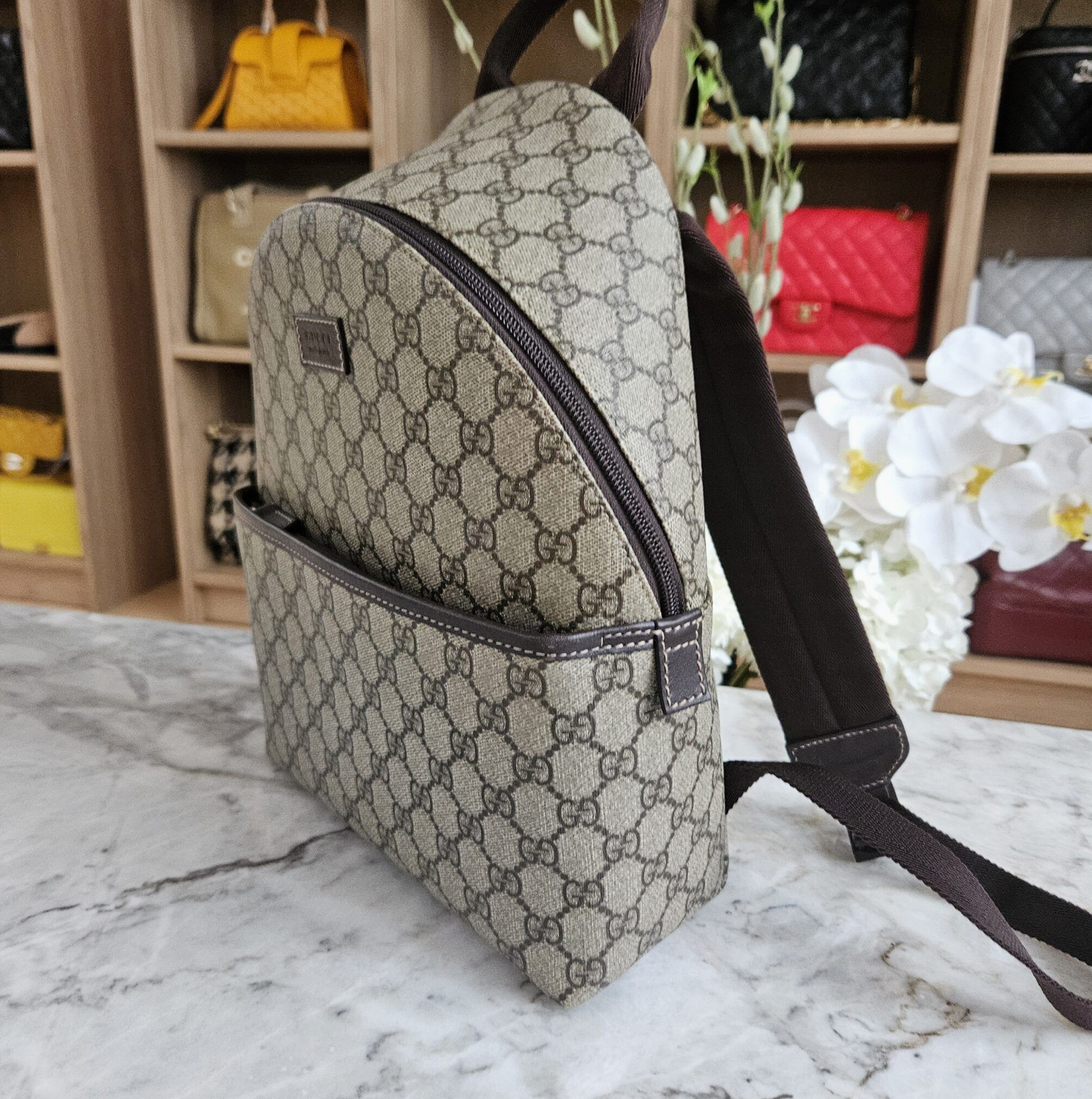 Gucci Kids Backpack, GG Supreme