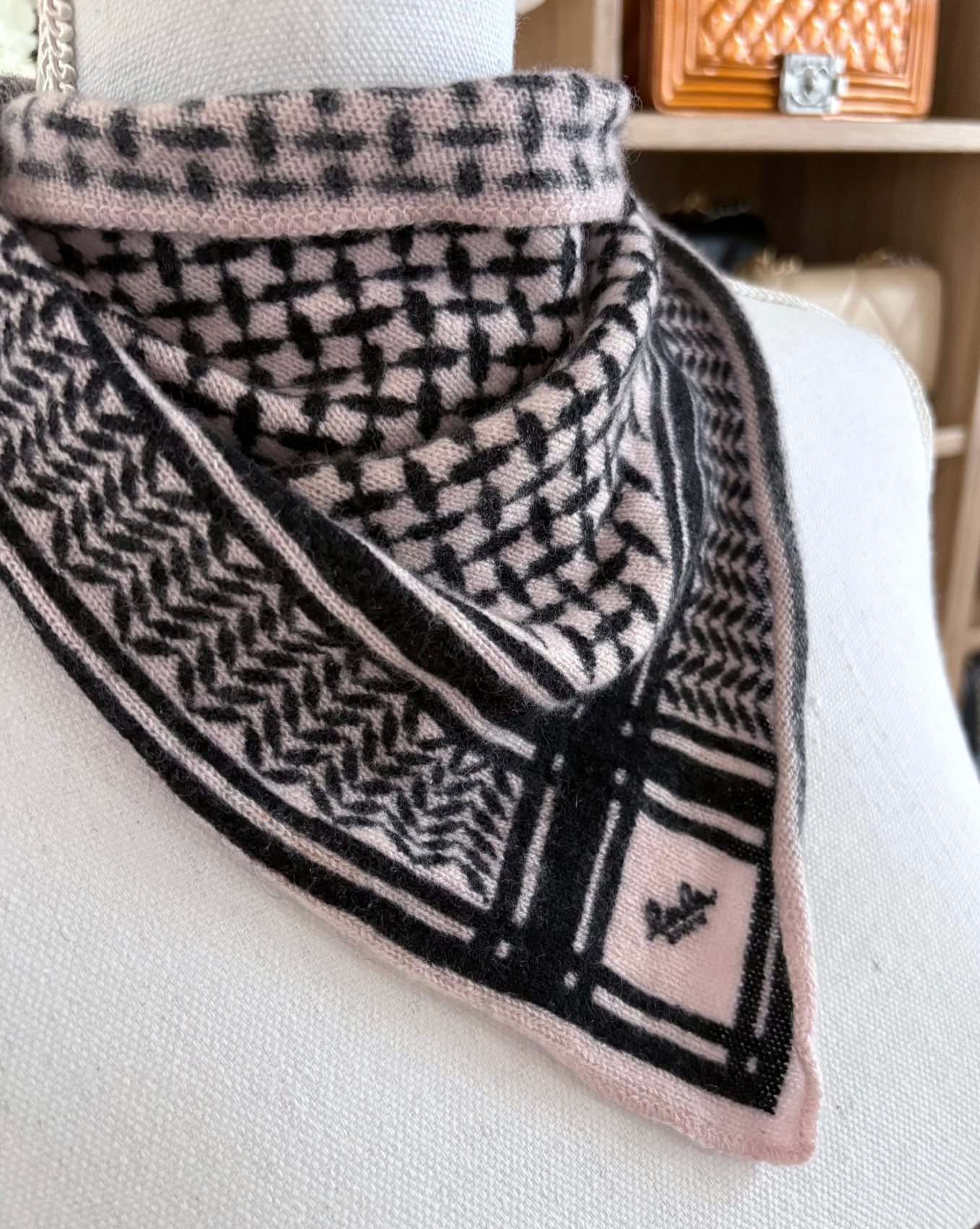 Lala Berlin Triangle Trinity Classic Scarf, Candy