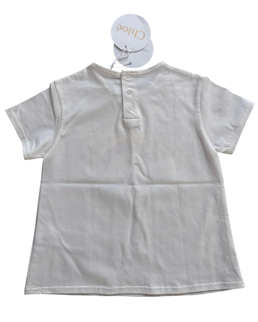 Chloé Kids Rainbow Logo T-Shirt