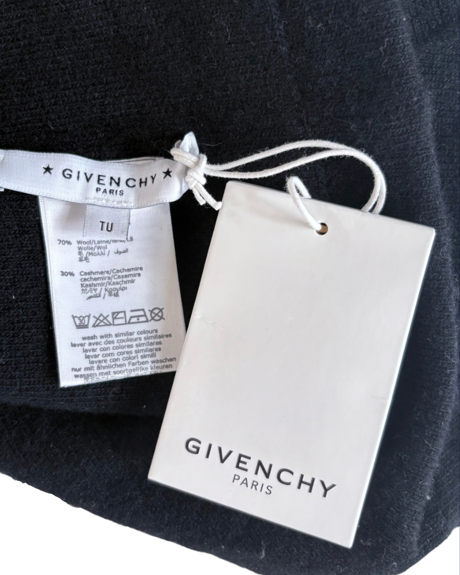 Givenchy Kids Logo Beanie, Black