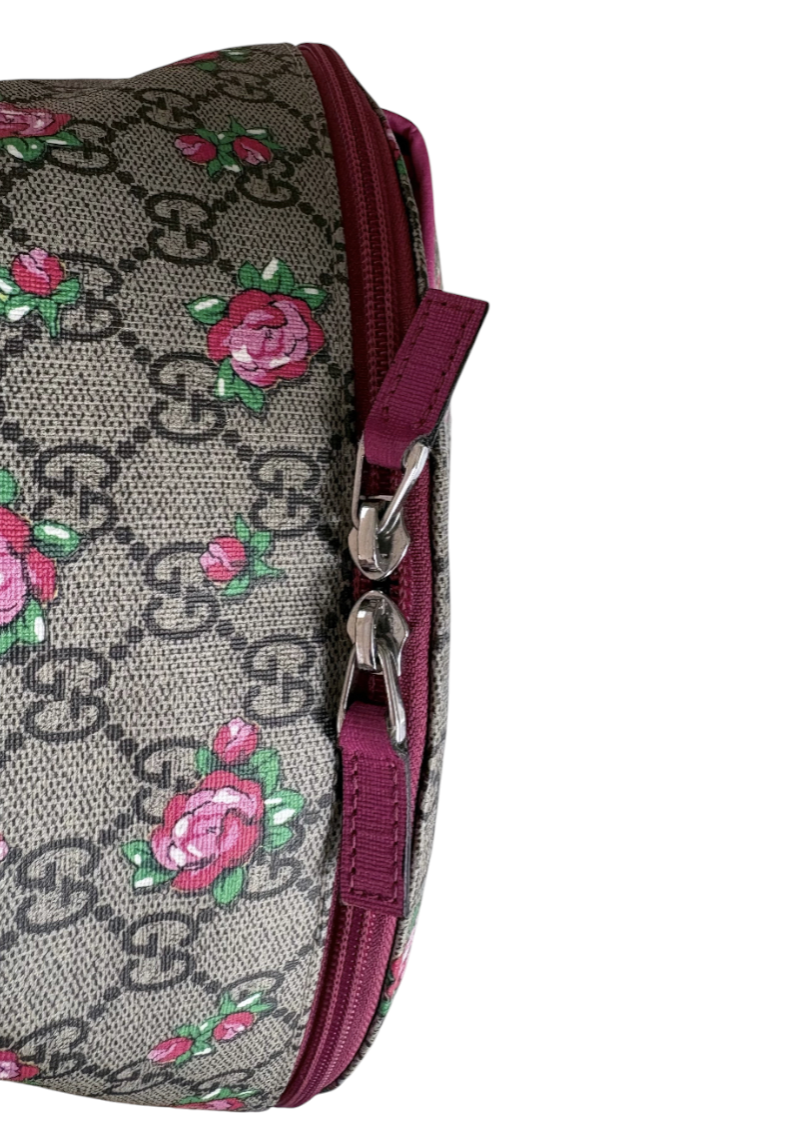 Gucci Girls' GG Supreme Rose Backpack