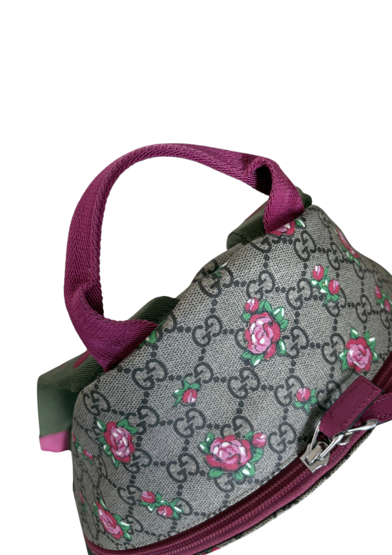 Gucci Girls' GG Supreme Rose Backpack